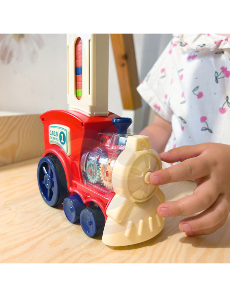 WOOPIE Elektryczna Ciuchcia Lokomotywa do Klocków Domino