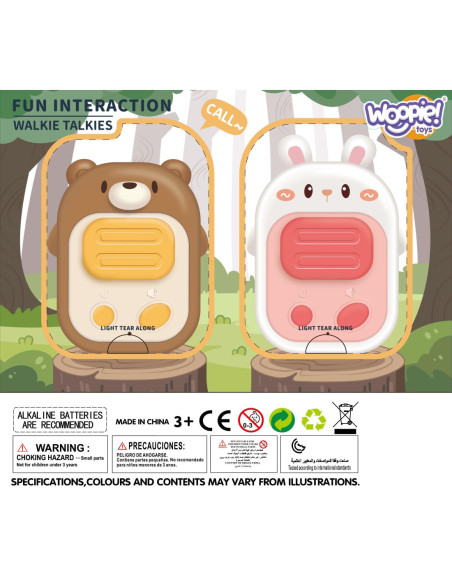 WOOPIE Zestaw 2 Krótkofalówki Walki - Talki Duży Zasięg