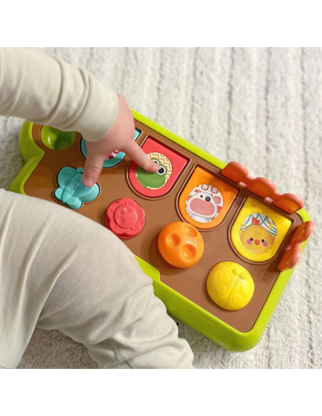 WOOPIE BABY Zabawka Edukacyjna Wyskakujące Zwierzątka Szczęśliwa Farma POP-UP