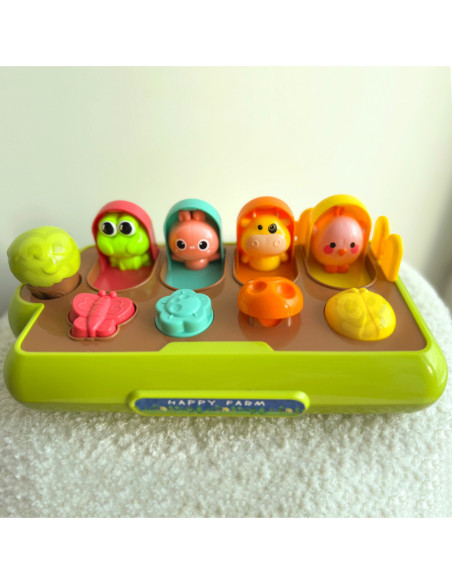 WOOPIE BABY Zabawka Edukacyjna Wyskakujące Zwierzątka Szczęśliwa Farma POP-UP