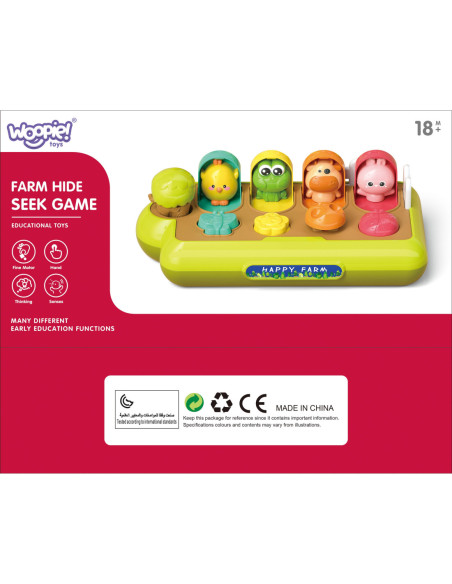 WOOPIE BABY Zabawka Edukacyjna Wyskakujące Zwierzątka Szczęśliwa Farma POP-UP