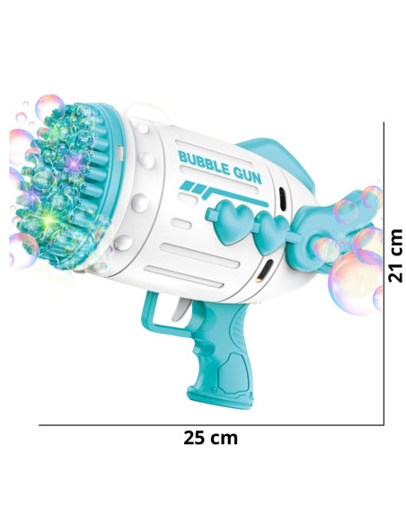 WOOPIE Pistolet do Robienia Baniek Mydlanych 91 Otworów Niebieski
