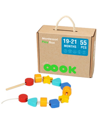 TOOKY TOY Box Pudełko XXL Montessori Edukacyjne 7w1 Sensoryczne 19-21 Mies.