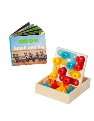 TOOKY TOY Box Pudełko XXL Montessori Edukacyjne 7w1 Sensoryczne 19-21 Mies.