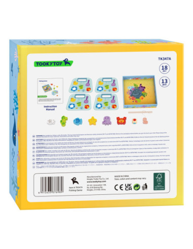 TOOKY TOY Gra Łowienie Rybek Gra Zręcznościowa
