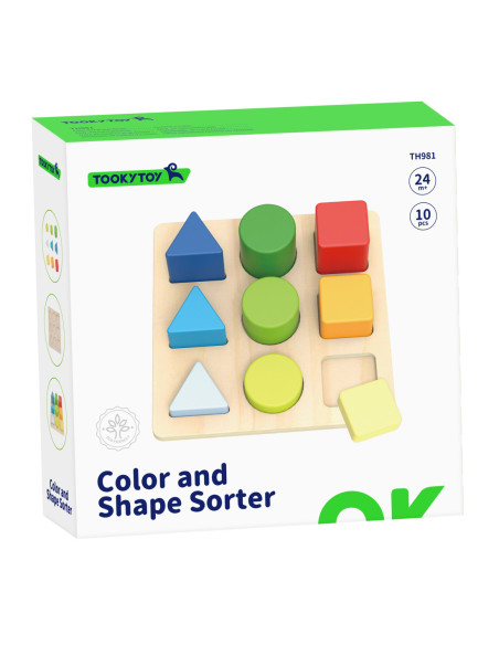 TOOKY TOY Edukacyjna Układanka Figury Geometryczne