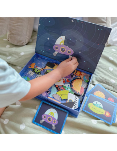 TOOKY TOY Układanka Magnetyczna Kosmos Puzzle