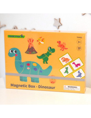 TOOKY TOY Układanka Magnetyczna Dinozaury Puzzle