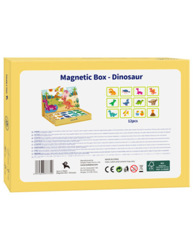 TOOKY TOY Układanka Magnetyczna Dinozaury Puzzle