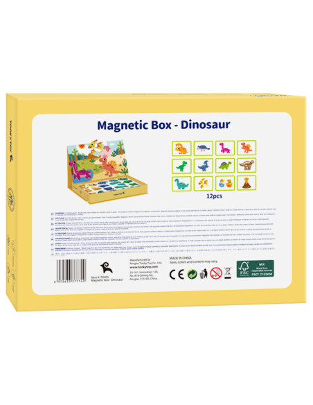 TOOKY TOY Układanka Magnetyczna Dinozaury Puzzle