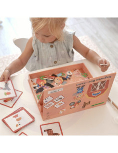 TOOKY TOY Układanka Magnetyczna Farma Puzzle