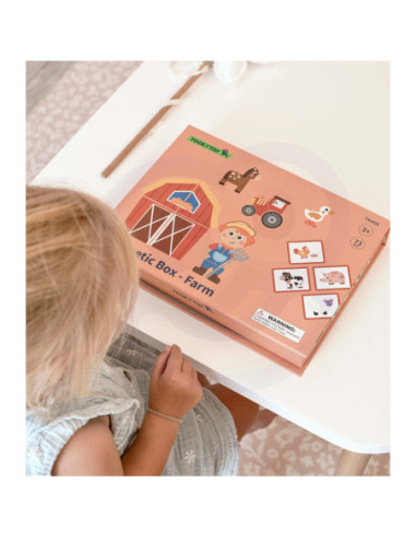TOOKY TOY Układanka Magnetyczna Farma Puzzle