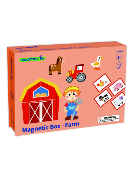 TOOKY TOY Układanka Magnetyczna Farma Puzzle