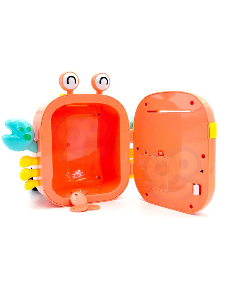 WOOPIE Elektroniczna Skarbonka Krab Plecak na Hasło Pomarańczowy