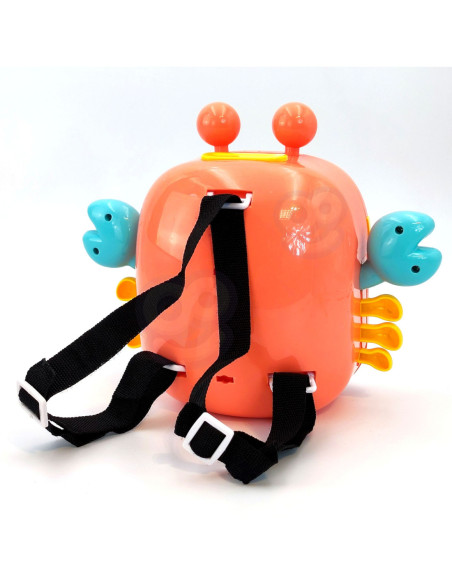 WOOPIE Elektroniczna Skarbonka Krab Plecak na Hasło Pomarańczowy