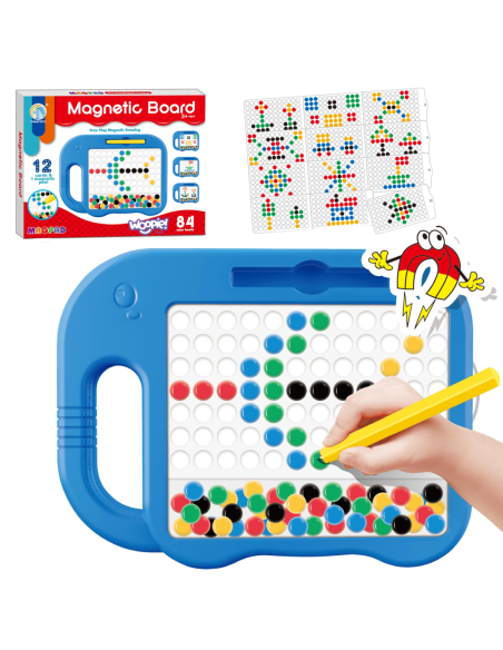 WOOPIE Tablica Magnetyczna dla Dzieci Montessori MagPad Słonik- Zestaw 12 Szt.