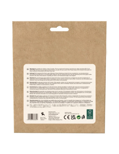 TOOKY TOY Gryzak Słonik Drewniany Obręcz