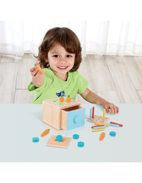 TOOKY TOY Box Pudełko XXL Montessori Edukacyjne 7w1 Sensoryczne 16-18 Mies.