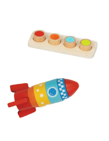 TOOKY TOY Box Pudełko XXL Montessori Edukacyjne 7w1 Sensoryczne 16-18 Mies.