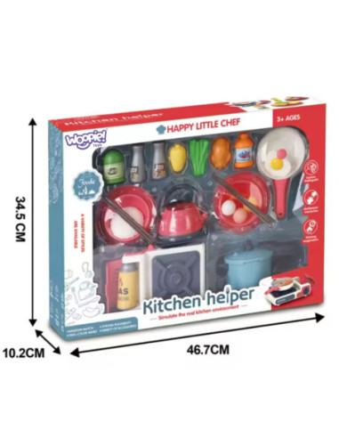 WOOPIE Zestaw Kuchenny dla dzieci "Pomocnik Kucharza" Akcesoria