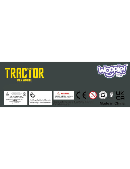 WOOPIE Zestaw Mini Farma Traktor Zwierzęta Osada Farma Rolnik Narzędzia