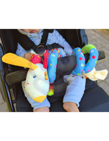 WOOPIE BABY Miękka Zawieszka na Łóżeczko Spirala Edukacyjna Piesek