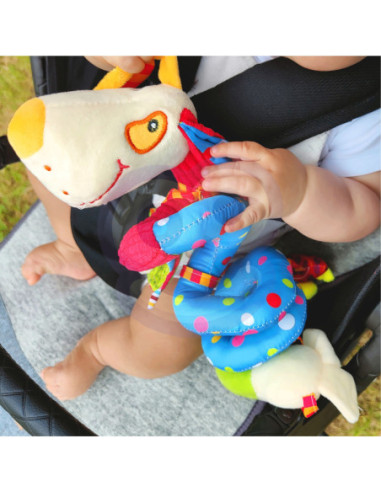 WOOPIE BABY Miękka Zawieszka na Łóżeczko Spirala Edukacyjna Piesek