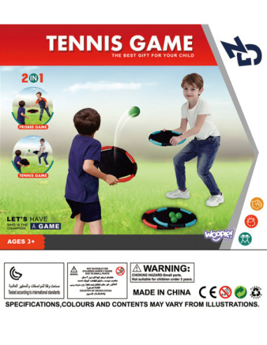 WOOPIE Gra Tenis i Frisbee 2w1