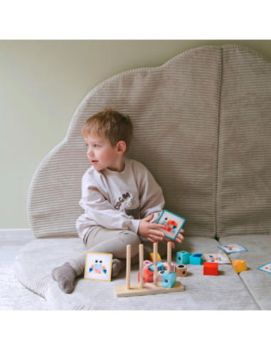 TOOKY TOY  Kreatywne Drewniane Klocki Przestrzenne 3d Krab