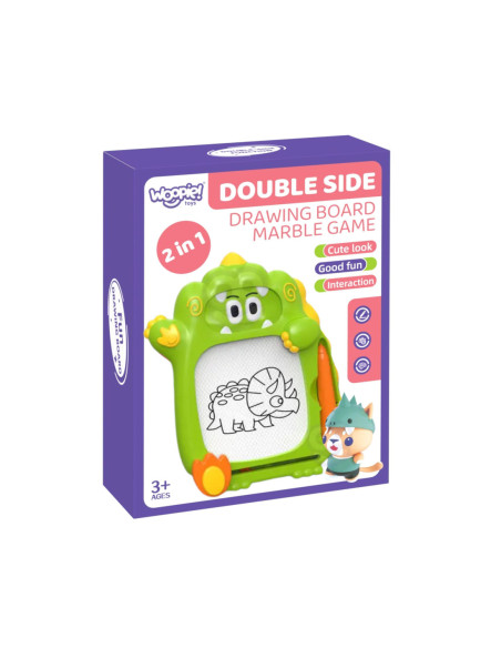 WOOPIE Znikopis Tablica Magnetyczna 2w1 Gra zręcznościowa Pinball Flipper Zielona