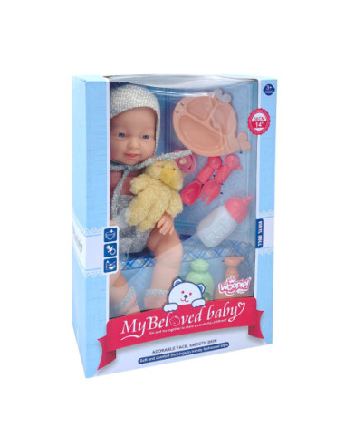 WOOPIE ROYAL Bobas w Ubranku MOJA ULUBIONA LALKA + akcesoria 36 cm.