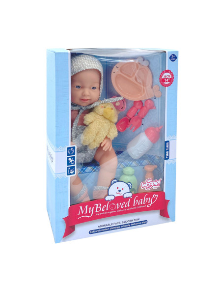 WOOPIE ROYAL Bobas w Ubranku MOJA ULUBIONA LALKA + akcesoria 36 cm.
