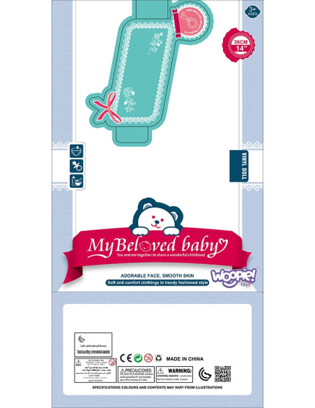 WOOPIE ROYAL Bobas w Ubranku MOJA ULUBIONA LALKA + akcesoria 36 cm.