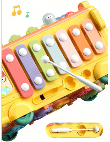 WOOPIE BABY Interaktywny Autobus Edukacyjny Młoteczek Cymbałki +18 m