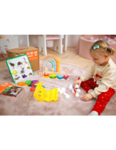 TOOKY TOY Box Pudełko XXL Montessori Edukacyjne 7w1 Sensoryczne 25-30 Mies. 2