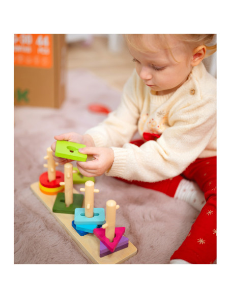 TOOKY TOY Box Pudełko XXL Montessori Edukacyjne 7w1 Sensoryczne 25-30 Mies.