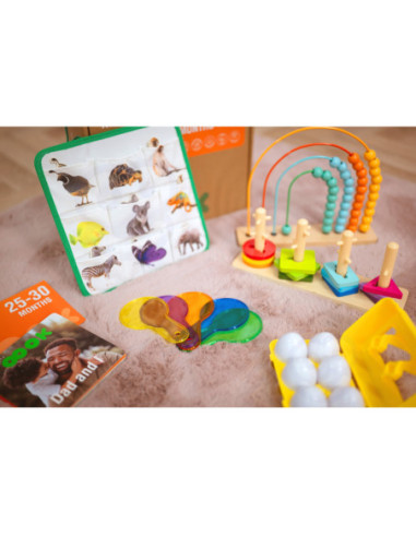 TOOKY TOY Box Pudełko XXL Montessori Edukacyjne 7w1 Sensoryczne 25-30 Mies.