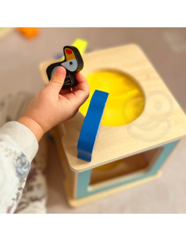 TOOKY TOY Box Pudełko XXL Montessori Edukacyjne 7w1 Sensoryczne 31-36 Mies.