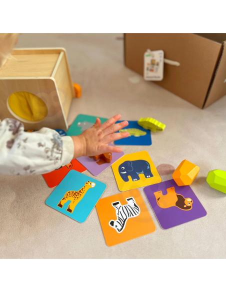 TOOKY TOY Box Pudełko XXL Montessori Edukacyjne 7w1 Sensoryczne 31-36 Mies.