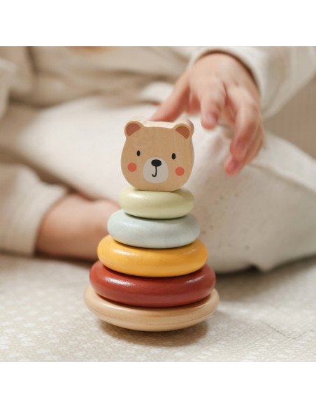 WOOPIE GREEN Pudełko Sorter Box 3w1 Klocki Piramidka Słonik