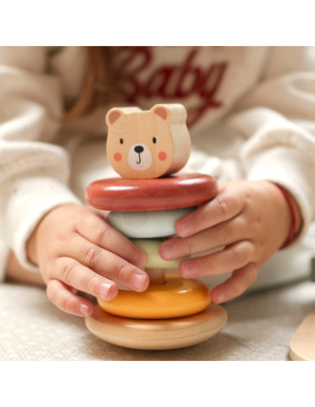 WOOPIE GREEN Pudełko Sorter Box 3w1 Klocki Piramidka Słonik