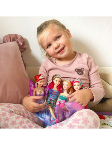 WOOPIE ROYAL Zestaw 4 Magicznych Księżniczek - Box Lalek 4w1 z Akcesoriami