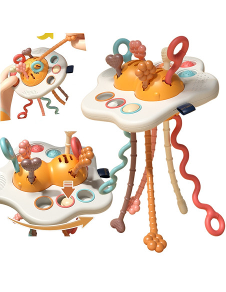 WOOPIE BABY Zabawka Sensoryczna Montessori Gryzak Grzechotka Wielofunkcyjny UFO