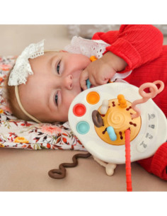 WOOPIE BABY Zabawka Sensoryczna Montessori Gryzak Grzechotka Wielofunkcyjny UFO 2