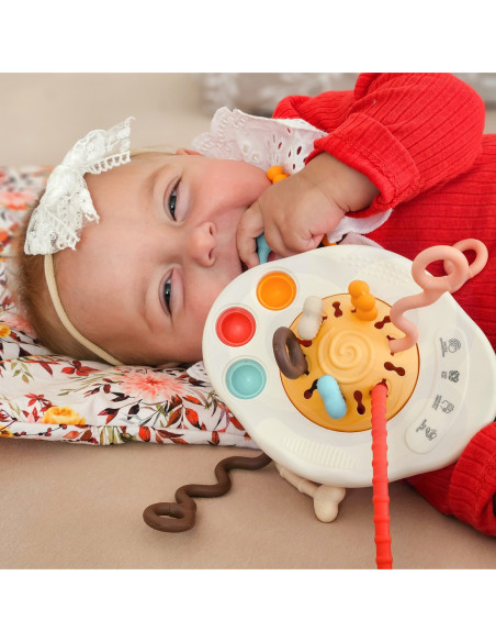 WOOPIE BABY Zabawka Sensoryczna Montessori Gryzak Grzechotka Wielofunkcyjny UFO