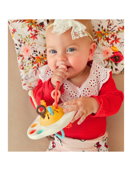 WOOPIE BABY Zabawka Sensoryczna Montessori Gryzak Grzechotka Wielofunkcyjny UFO