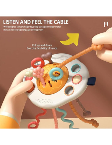 WOOPIE BABY Zabawka Sensoryczna Montessori Gryzak Grzechotka Wielofunkcyjny UFO