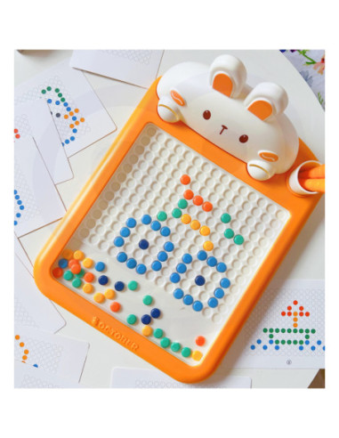 WOOPIE Tablica Magnetyczna Montessori MagPad Do Rysowania Królik Marchewka