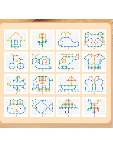 WOOPIE Tablica Magnetyczna Montessori MagPad Do Rysowania Królik Marchewka