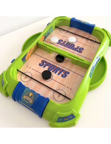 WOOPIE Gra Zręcznościowa 2w1 Mini Hokej Wyścigi